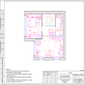 План расстановки мебели второго этажа в таунхаусе