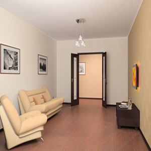 Дизайн гостиной комнаты в серии дома  И155