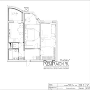 План расстановки мебели в 2 комнатной квартире